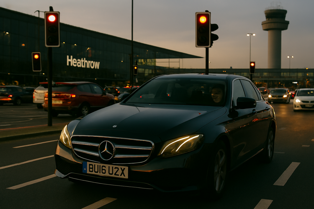 Central taxis letchworth executive saloon passing through heathrow